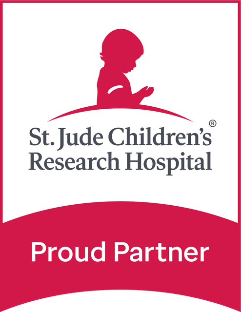 St. Jude Children’s Research Hospital — Proud Partner badge