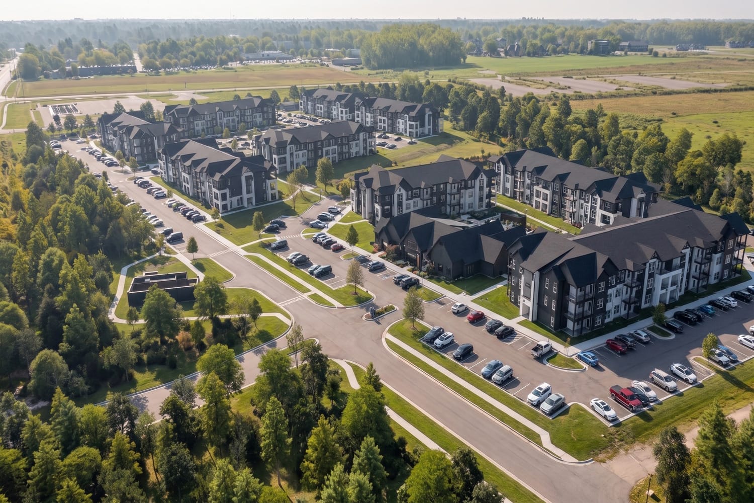 Flats at Greenville: 312 units, 9 buildings, 3 stories