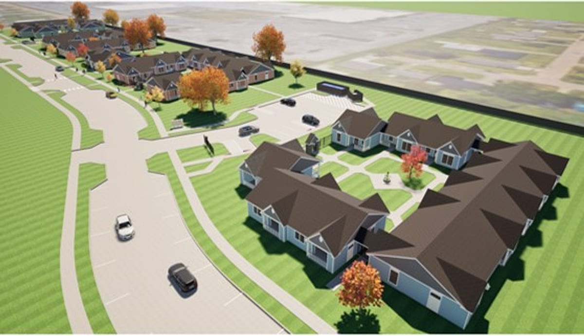 Mid City Senior Cottages: 44 units, 4 buildings, 1 story